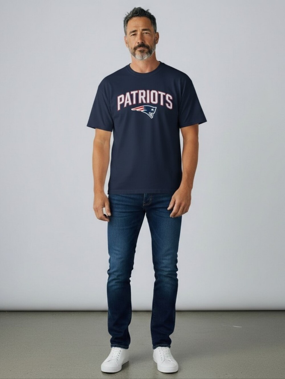 Team Apparel Navy New England Patriots Tom Brady 12 NFL Men's T-shirt Size XL
